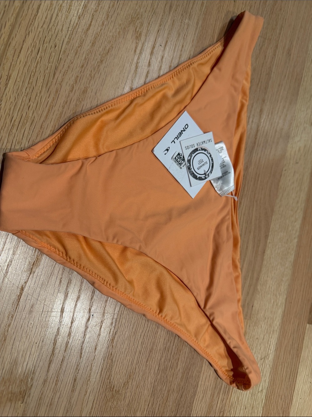 O'Neill Juniors‎ Size XL Saltwater Solids Rockley Bikini Swim Bottoms Coral 1476